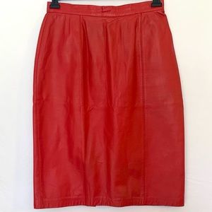 Vintage Cedars 100% Leather Skirt